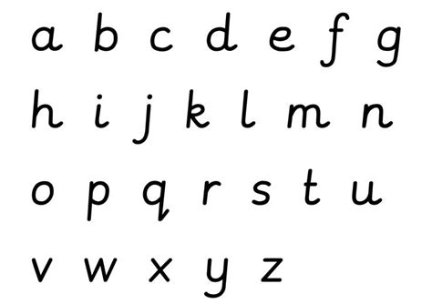 Pre cursive alphabet as used in schools in the UK | Cursive alphabet ...