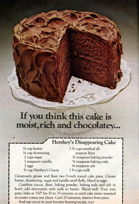 Hershey's Collectors Cocoa Cake Recipe - Banana-breads.com