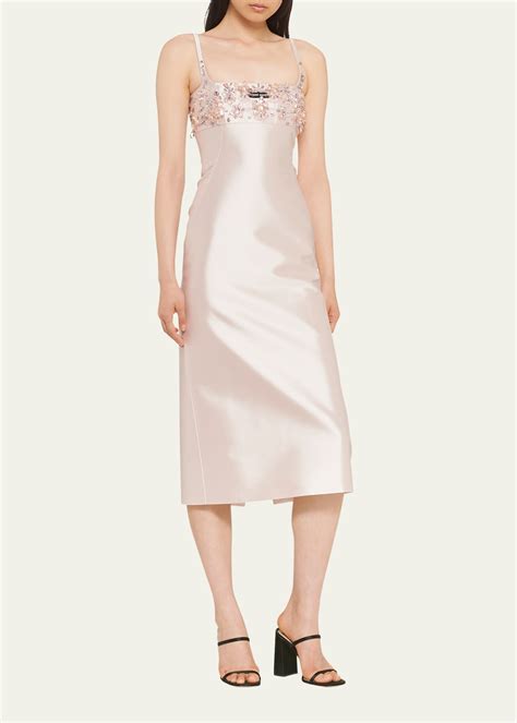 Miu Miu Bead-Embellished Midi Dress - Bergdorf Goodman