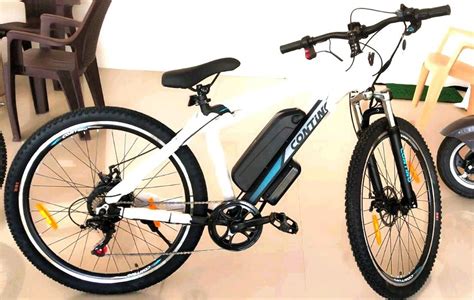 Black Hub Motor Tata Stryder ETB100 Electric Cycle, Battery Charging Time: 3Hours, Battery ...