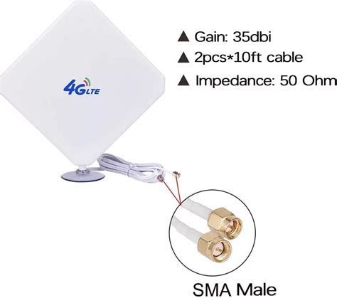 4G LTE Antenna - High Gain Long Range Network Antenna, SMA - TheShop.pk