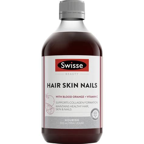 Swisse Ultiboost Hair Skin Nails Liquid 500ml | Woolworths