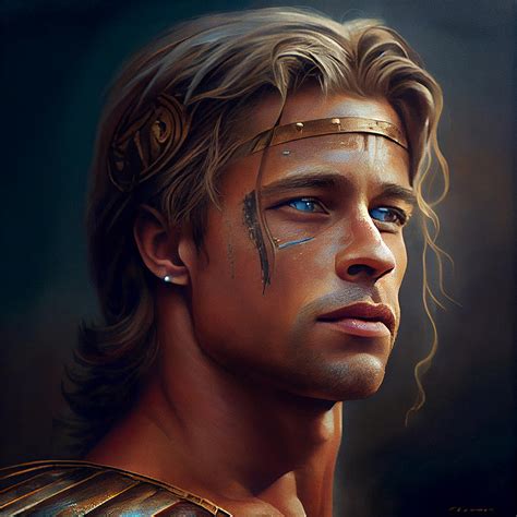 Brad Pitt Troy Mixed Media by Stephen Smith Galleries - Pixels