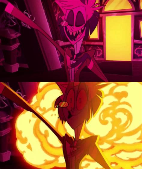 Door blowing up behind Alastor (Hazbin hotel) MEME GENERATOR TEMPLATE - SoupMemes