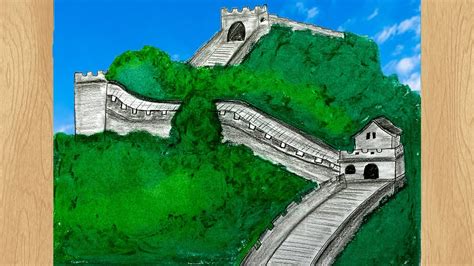 How To Draw Great Wall Of China - Respectprint22