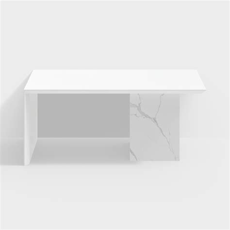 1800mm Modern Wooden Desk White Home Office Desk with Filing Cabinet | Homary AU