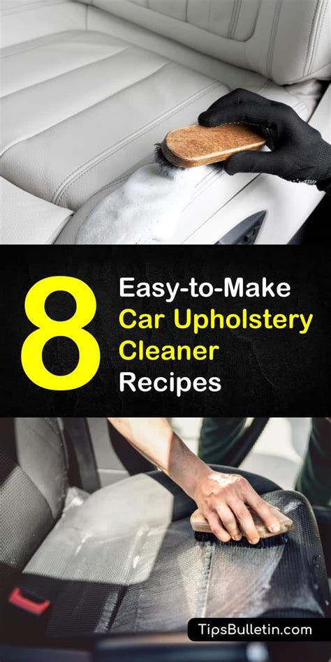 8 Easy-to-Make Car Upholstery Cleaner Recipes