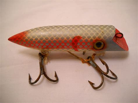 Vintage Martin Salmon Plug Fishing Lure Wood 1930's