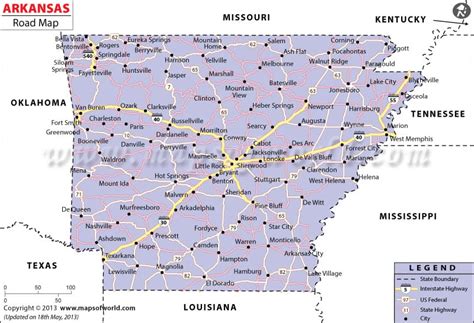 Northwest Arkansas Map With Cities - Time Zones Map