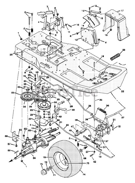 Murray 42 inch riding mower drive belt diagram