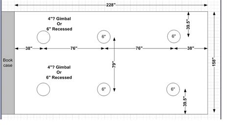 Recessed lighting layout