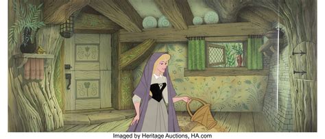 Sleeping Beauty Briar Rose Production Cel and Master Background | Lot #95220 | Heritage Auctions