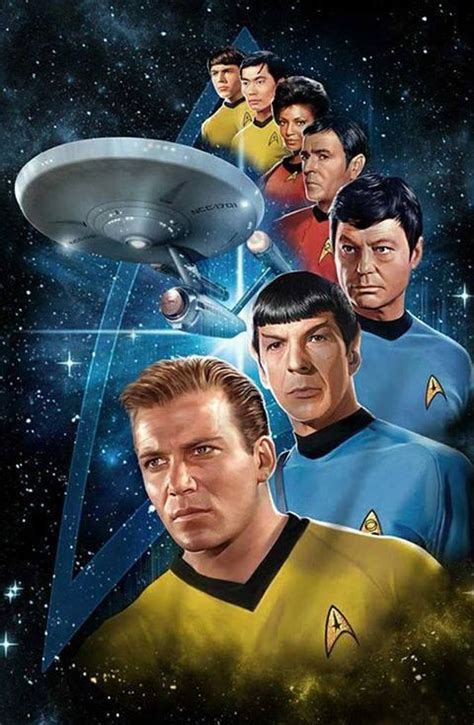 Star Trek Captain Kirk and Crew NCC-1701 | Star Trek | Pinterest | Star ...