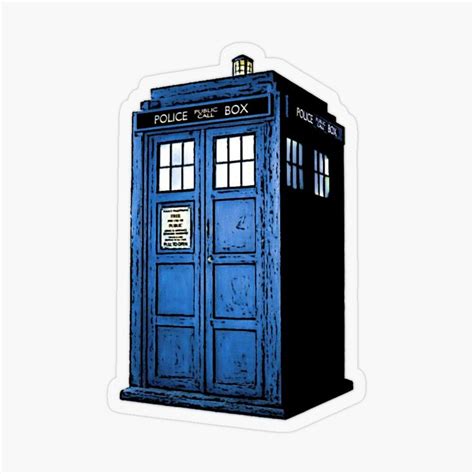 'Tardis From Doctor Who' Transparent Sticker by SirSleepsAlot in 2020 ...