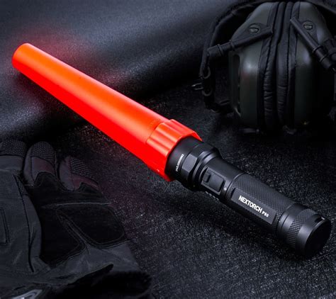 Red LED Handheld Flashlight Traffic Baton Traffic Wand Spotlight for ...