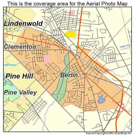 Aerial Photography Map of Berlin, NJ New Jersey