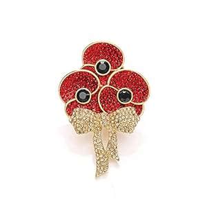 The Royal British Legion Poppy Collection Royal Bouquet Brooch: Amazon.co.uk: Jewellery