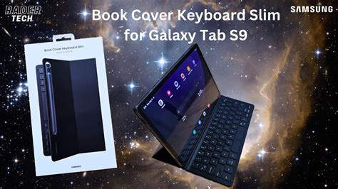 Book Cover Keyboard Slim for Samsung Galaxy Tab S9 11" - YouTube