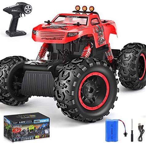 NQD RC Car, Remote Control Monster Trucks 1:12 Big Scale 4WD Off Road Rock Crawlers 2.2Ghz Radio ...