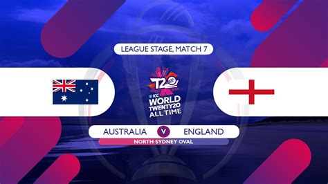 England vs Australia - T20 World Cup 2020 All Time - Sydney - Match #7 ...