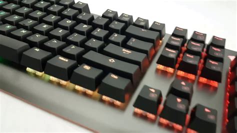 Gaming Keyboards Accessories Electronics Height-Adjustable Stands Cherry MX Red Switches RGB ...