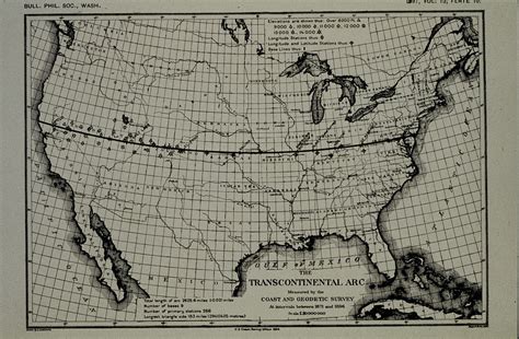 Map of the 39th Parallel Arc, The first great geodetic arc in the ...