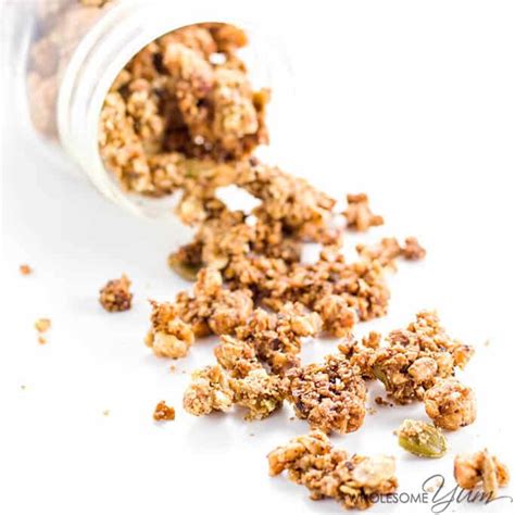 Keto Paleo Low Carb Granola Cereal Recipe (VIDEO!) | Wholesome Yum