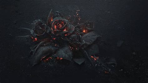 flowers, Rose, Fire, Gothic Wallpapers HD / Desktop and Mobile Backgrounds