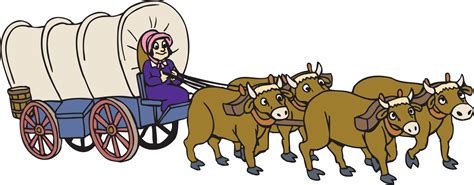 clipart ox pulling wagon - Clip Art Library