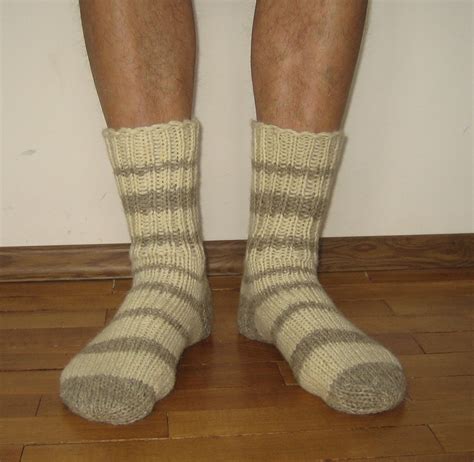 Knitted Wool Socks Men's Size // Wool Socks Men // - Etsy