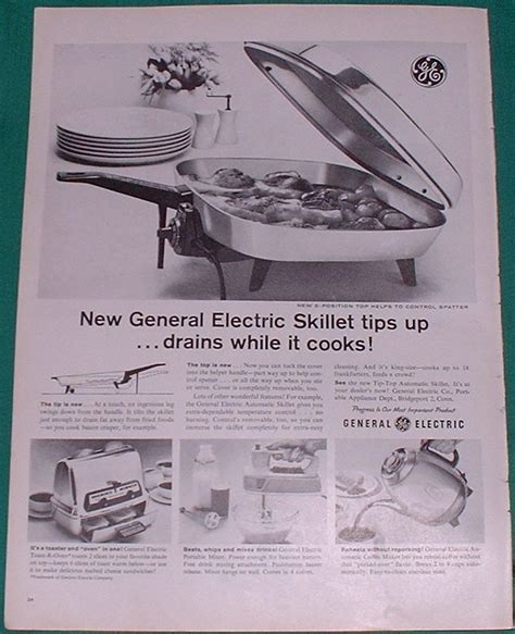 1960 General Electric Appliances Magazine Ad skillet | Old Magazine Ads