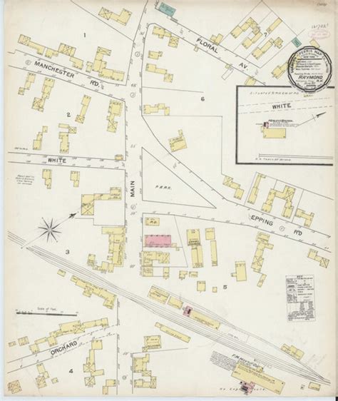 Raymond, New Hampshire 1892 - Old Map New Hampshire Fire Insurance Index - OLD MAPS