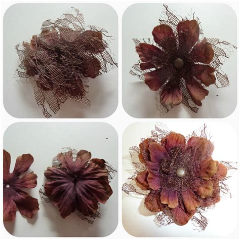 No time to be bored: Flower & Lace Hair Clips - Tutorial