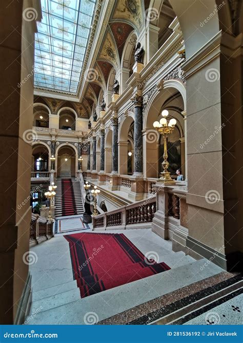 National Museum Prague Interior Editorial Photography - Image of ...