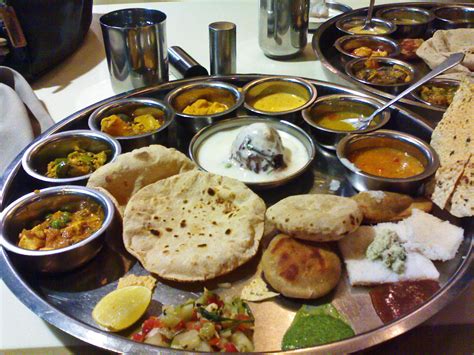 Stock Pictures: Indian Thali - typical Indian vegetarian meal