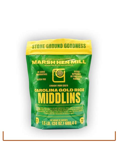 Carolina Gold Rice Middlins (Rice Grits) from Marsh Hen Mill ...