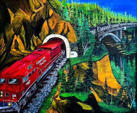 Coal Train Painting by Clint Mason - Pixels