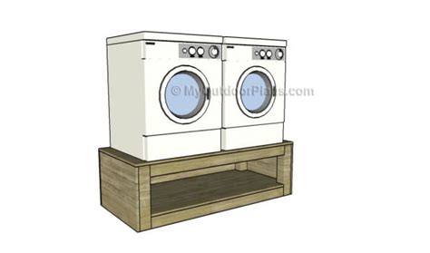 Washer Dryer Pedestal Plans | MyOutdoorPlans