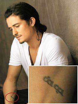 Orlando Bloom tattoos ~ info