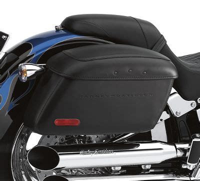 Locking Leather Covered Rigid Saddlebags - Softail Models | Saddlebags ...