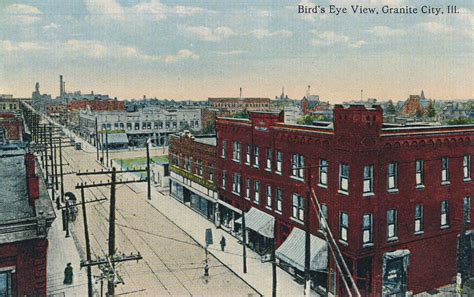 Bird's Eye View, Granite City, Illinois 1905 | Writing on ba… | Flickr