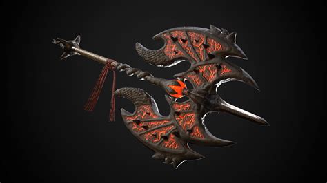 3D model Dragon Axe VR / AR / low-poly | CGTrader