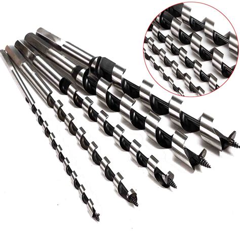 Drillpro 6pcs 6-20mm Wookworking Auger Drill Bit Set Length 230mm Woodworking Drilling Bits ...