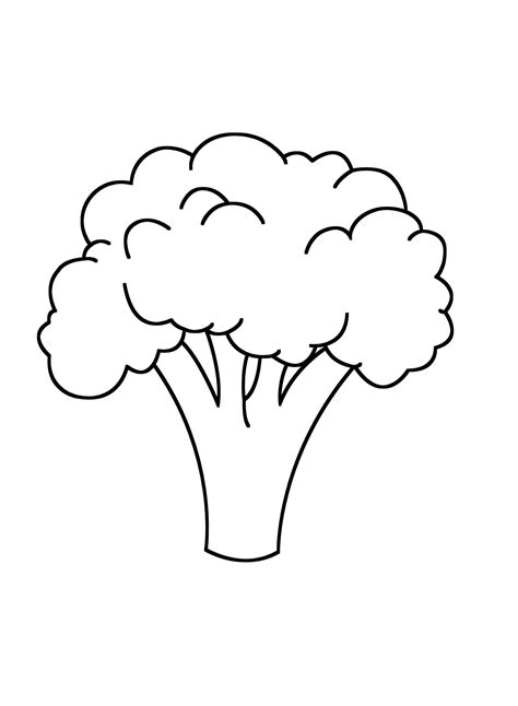 Broccoli Coloring Pages Printable for Free Download