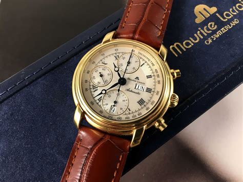 Maurice Lacroix automatic Vintage watch chronograph Cal Valjoux 7750 ...