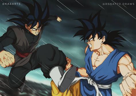 Goku Black VS. Goku GT by renattocr on DeviantArt | Anime dragon ball ...