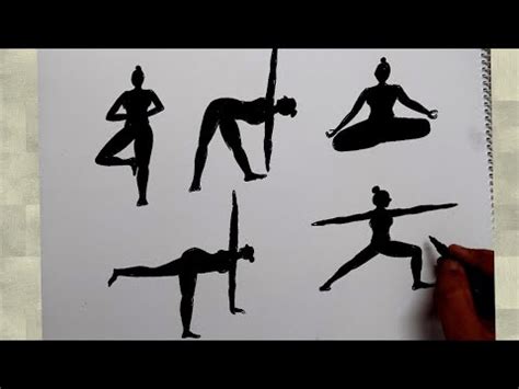 Easy Yoga Poses Drawing - Infoupdate.org