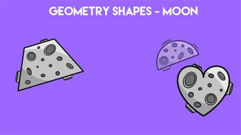 Shapes Worksheet | Moon Shapes by Asa Jomard - Think Dive | TPT