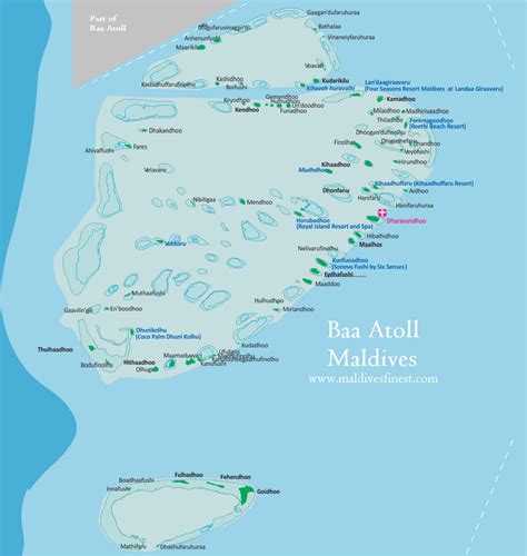 Maldives Map With Resorts, Airports and Local Islands 2018