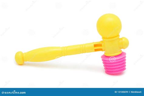 Toy hammer , isolated stock image. Image of white, isolated - 13100699